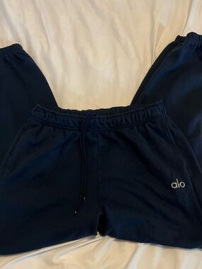 ALO Yoga Navy Drawstring Sweatpants